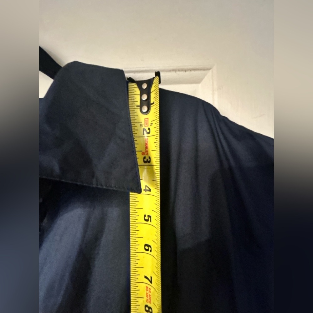 J.Crew Elena Mini Shirtdress Cotton Poplin Navy Blue Size 10 NWT - Picture 11 of 12